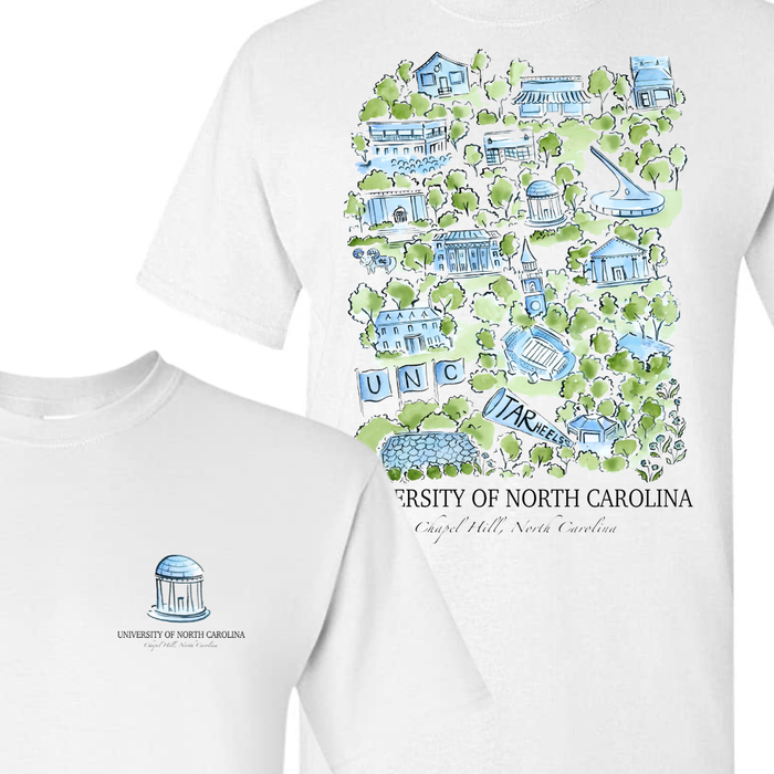 University of North Carolina at Chapel Hill Artwork T-Shirt by Cambron Farris - Main View - League