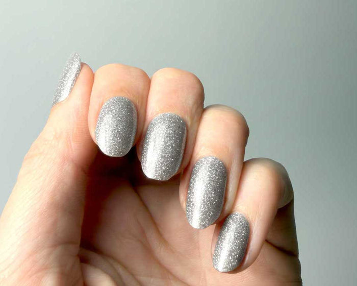 UV-Free Gel Nail Wraps – Brilliant Silver