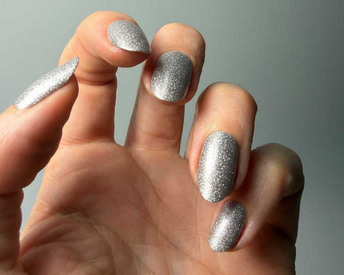 UV-Free Gel Nail Wraps – Brilliant Silver