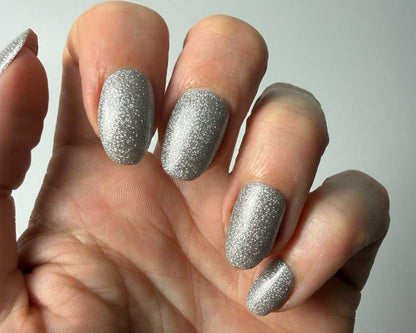 UV-Free Gel Nail Wraps – Brilliant Silver