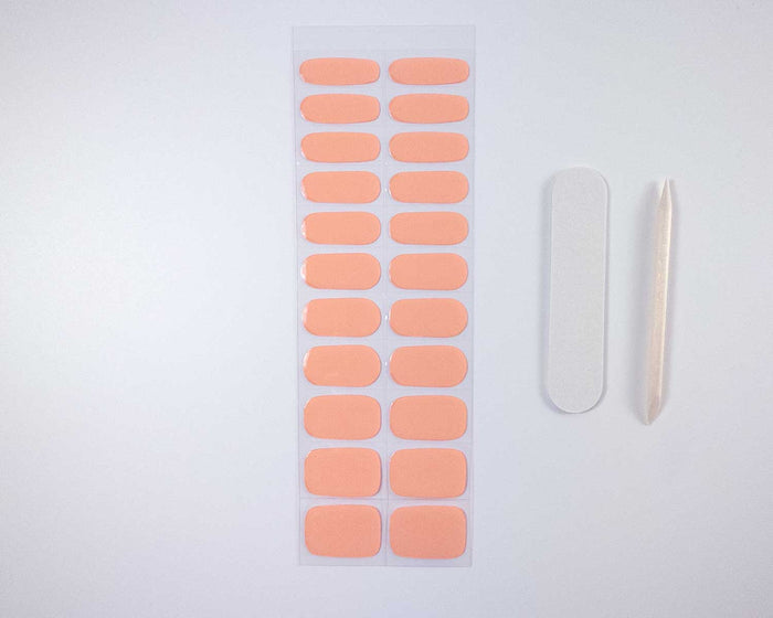 UV-Free Gel Nail Wraps – Cantaloupe
