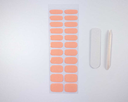 UV-Free Gel Nail Wraps – Cantaloupe