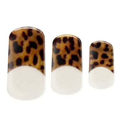 UV-Free Gel Nail Wraps – French Leopard