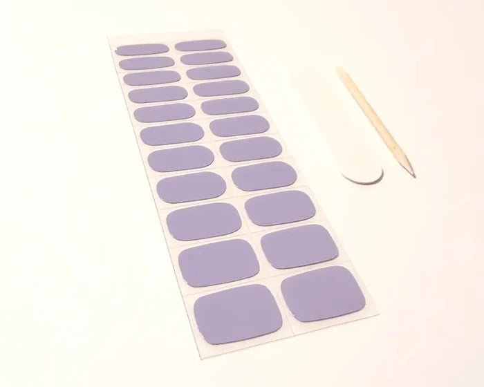 UV-Free Gel Nail Wraps – Purple Fields