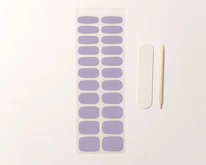 UV-Free Gel Nail Wraps – Purple Fields