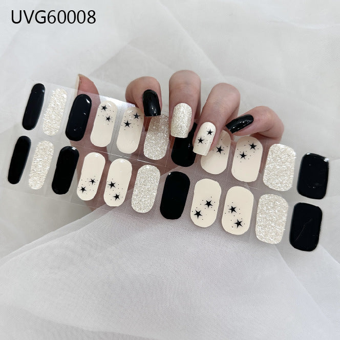 UV gel nail sticker semi-cured UVG60008