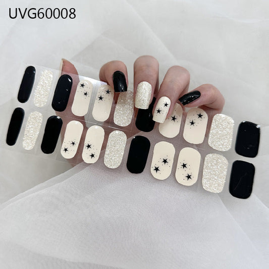 UV gel nail sticker semi-cured UVG60008