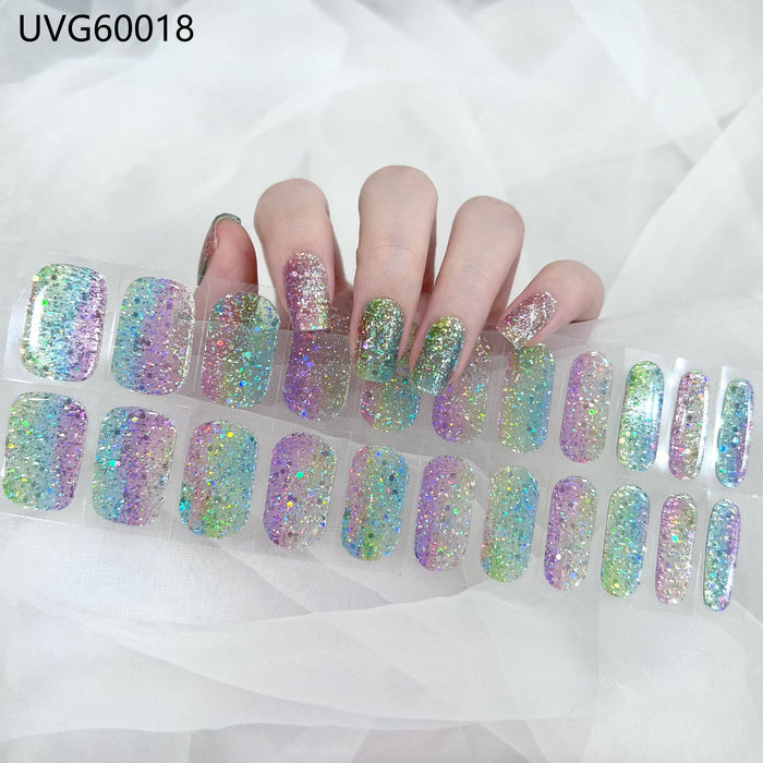 UV gel nail sticker semi-cured UVG60018