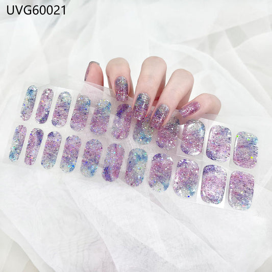 UV gel nail sticker semi-cured UVG60021