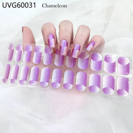 UV gel nail sticker semi-cured UVG60031