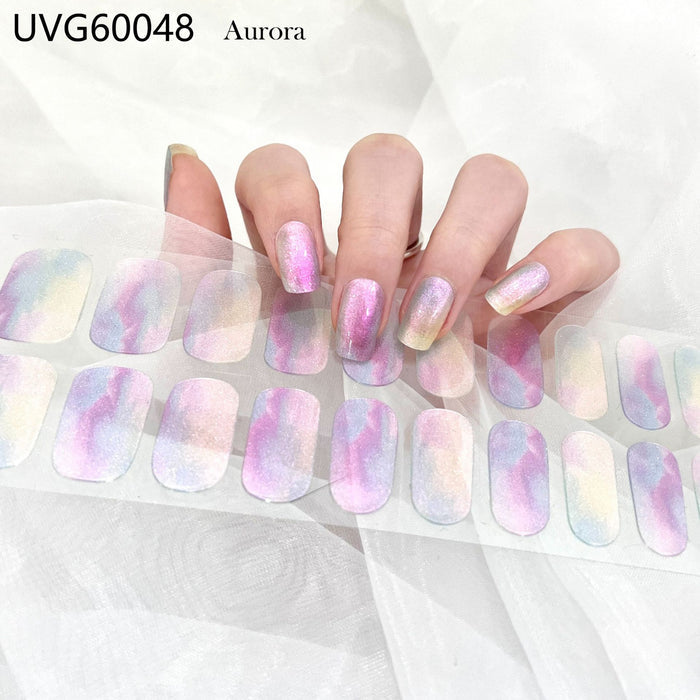 UV gel nail sticker semi-cured UVG60048