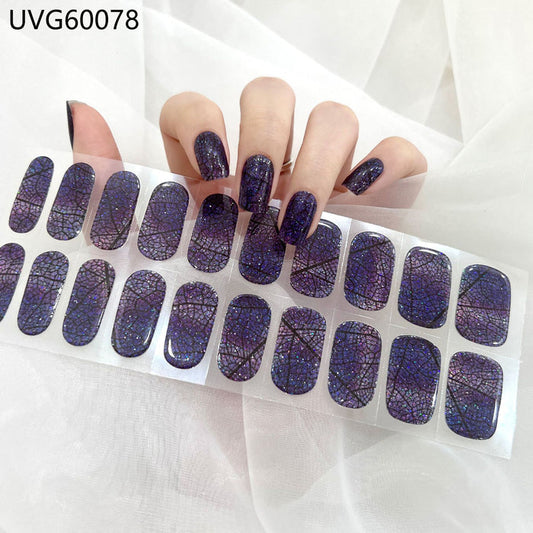 UV gel nail sticker semi-cured UVG60078