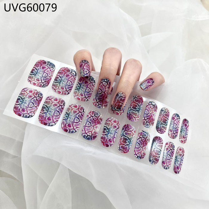 UV gel nail sticker semi-cured UVG60079