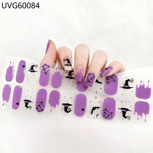 UV gel nail sticker semi-cured UVG60084