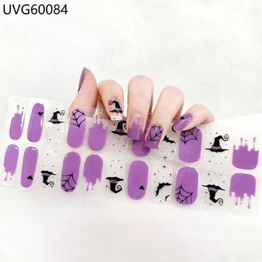 UV gel nail sticker semi-cured UVG60084