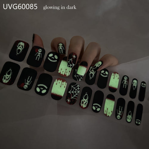 UV gel nail sticker semi-cured UVG60085