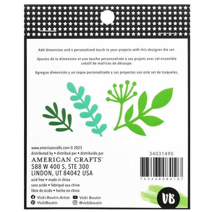 Vicki Boutin Shape Dies - Branches, a set of three versatile dies designed to add intricate and captivating shapes to your crafting projects. Includes 3 pieces. Available at Embellish Away located in Bowmanville Ontario Canada.