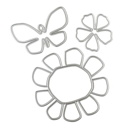Vicki Boutin Shape Dies - Floral and Butterfly, a set of three versatile dies designed to add intricate and captivating shapes to your crafting projects. Includes 3 pieces. Available at Embellish Away located in Bowmanville Ontario Canada.