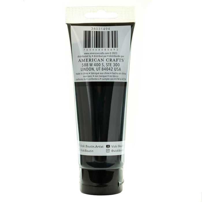 Vicki Boutin - Mixed Media - 4oz Paint - Black. This high-quality acrylic paint opens up a world of creative possibilities, perfect for canvas art, painting, scrapbooking, and various other crafts. Includes one 4fl oz bottle. Available at Embellish Away located in Bowmanville Ontario Canada.