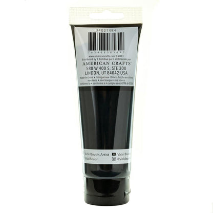 Vicki Boutin - Mixed Media - 4oz Paint - Black. This high-quality acrylic paint opens up a world of creative possibilities, perfect for canvas art, painting, scrapbooking, and various other crafts. Includes one 4fl oz bottle. Available at Embellish Away located in Bowmanville Ontario Canada.