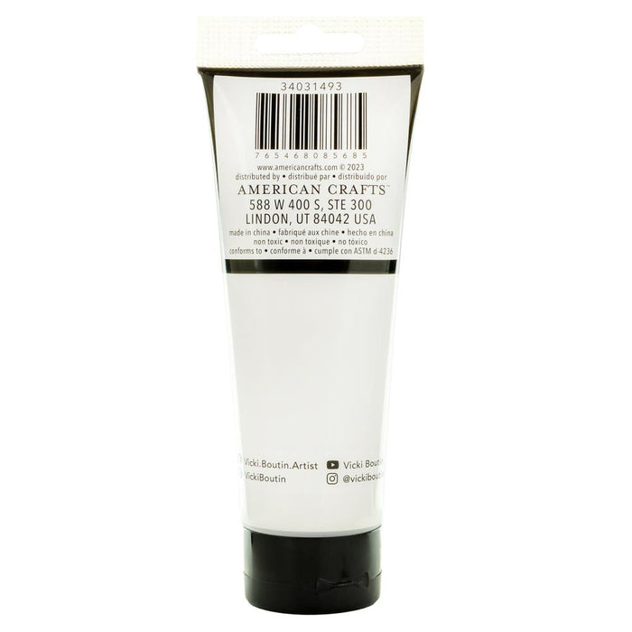 Vicki Boutin - Mixed Media - 4oz Paint - White. This high-quality acrylic paint opens up a world of creative possibilities, perfect for canvas art, painting, scrapbooking, and various other crafts. Includes one 4fl oz bottle. Available at Embellish Away located in Bowmanville Ontario Canada.