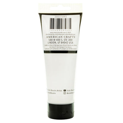Vicki Boutin - Mixed Media - 4oz Paint - White. This high-quality acrylic paint opens up a world of creative possibilities, perfect for canvas art, painting, scrapbooking, and various other crafts. Includes one 4fl oz bottle. Available at Embellish Away located in Bowmanville Ontario Canada.