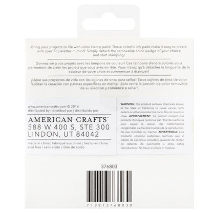 Vicki Boutin - Mixed Media - Ink Stamp Pads - 6/Pkg - Warm. Bring your project to life with colored stamp pads! Simply detach the removable color wedge of your choice and start stamping! Available at Embellish Away located in Bowmanville Ontario Canada.