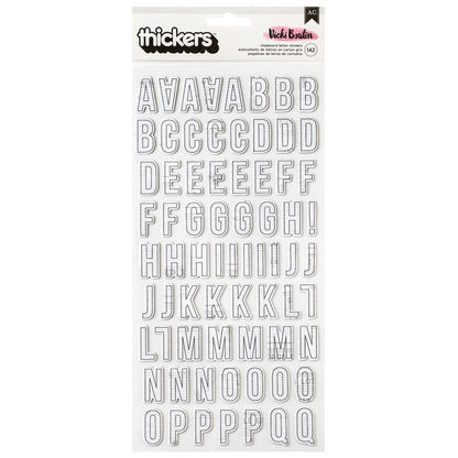 Vicki Boutin - Mixed Media Thickers Stickers - 142/Pkg - Alpha. Immerse yourself in the Vicki Boutin Mixed Media Collection, where creativity knows no bounds. Available at Embellish Away located in Bowmanville Ontario Canada.
