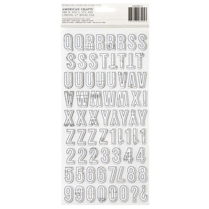 Vicki Boutin - Mixed Media Thickers Stickers - 142/Pkg - Alpha. Immerse yourself in the Vicki Boutin Mixed Media Collection, where creativity knows no bounds. Available at Embellish Away located in Bowmanville Ontario Canada.