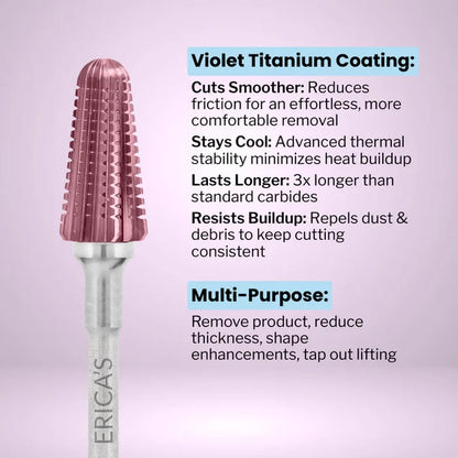Violet Gel X Specialty Carbide Bit 160-Efile Accessories, Efile Bits, Erica's ATA, TOOLS, Implements-Erica's-Gel Essentialz