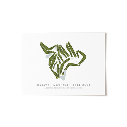 Wasatch Mountain Golf Course - Lake Course | Golf Course Print | Unframed