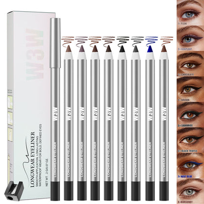 Waterproof 24H Gel Eyeliner Pencil – Longwear & Smudge-Resistant Eye Liner