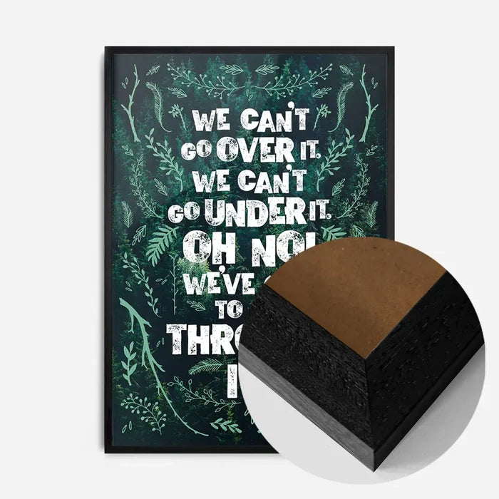 21x30cm | 8¼ x 11¾in / Black Wood Frame