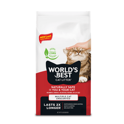 World's Best Cat Litter Multiple Cat Unscented Formula