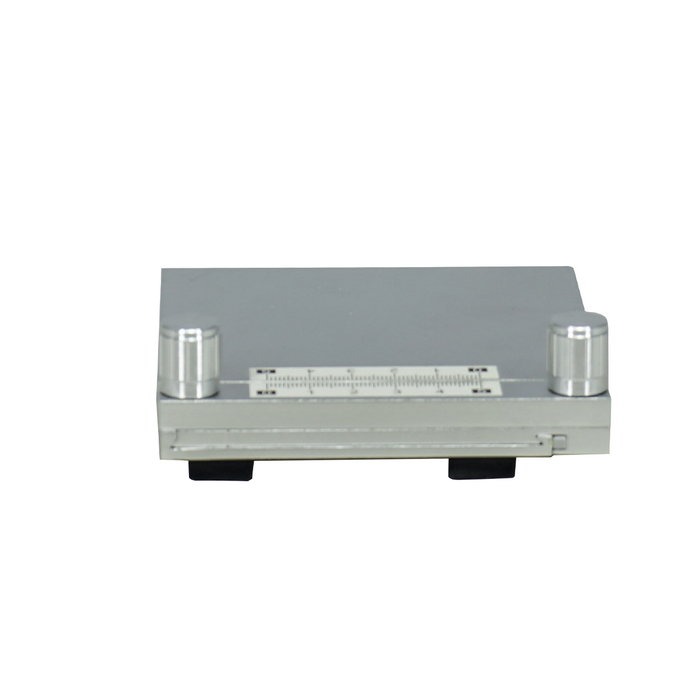 XY Microscope Gliding Stage, Silver, Small 105x105mm