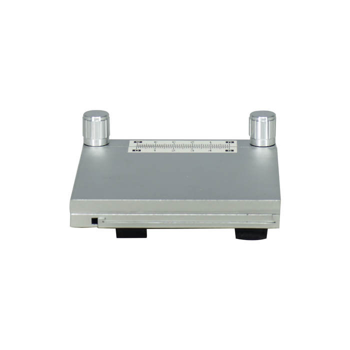 XY Microscope Gliding Stage, Silver, Small 105x105mm