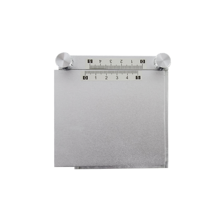 XY Microscope Gliding Stage, Silver, Small 105x105mm
