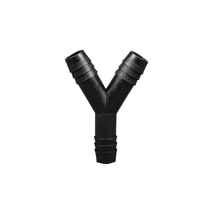 Polypropylene Y Connector Fitting: 1/2" Hose Barb to 1/2" Hose Barb (10/pk) - for Laboratory and Bioprocessing Applications | img_1 | Foxx Life Sciences Global | shopfls.com