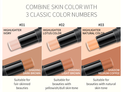 YANQINA Double-Ended Contour & Highlight Stick | Face & Body Sculpting