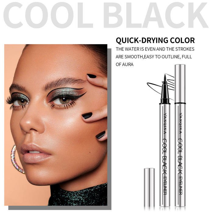 YANQINA Ultra-Fine Black Liquid Eyeliner – Waterproof, Quick-Dry & Smudge-Resistant