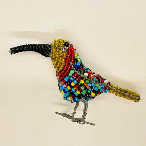 Yellow Sunbird (Small) - Beaded Bird