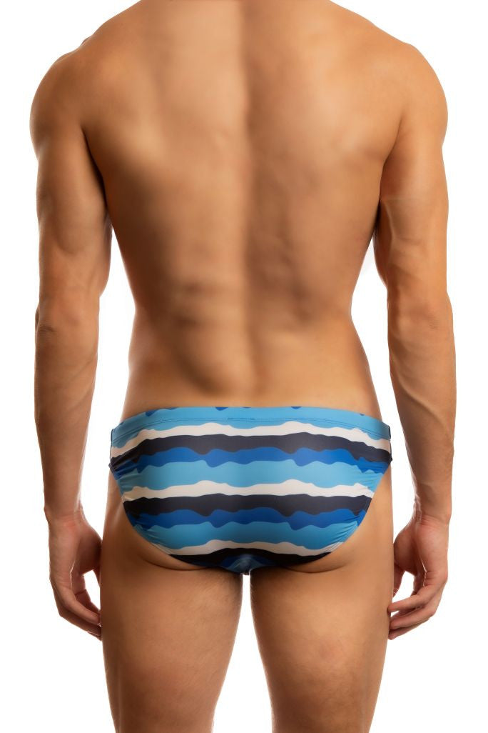 Zanzibar Low-Rise 1" Swimsuit in blues - premium,  fashionable and fun swimsuits, swim briefs, swim trunks and swim bikinis