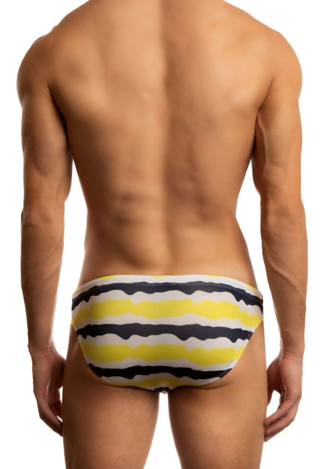 Zanzibar Low-Rise 1" Swimsuit in yellow - premium,  fashionable and fun swimsuits, swim briefs, swim trunks and swim bikinis