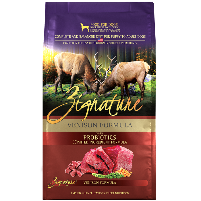 Zignature Venison Formula Dog Food