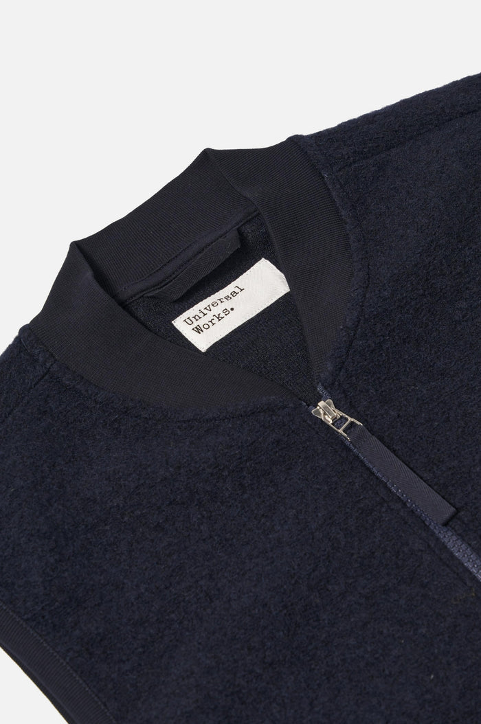Zip Waistcoat Navy