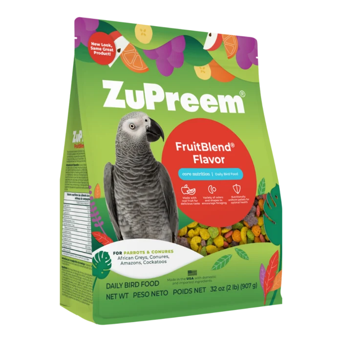 ZuPreem FruitBlend for Parrots & Conures (Medium to Large Birds)