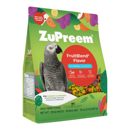 ZuPreem FruitBlend for Parrots & Conures (Medium to Large Birds)