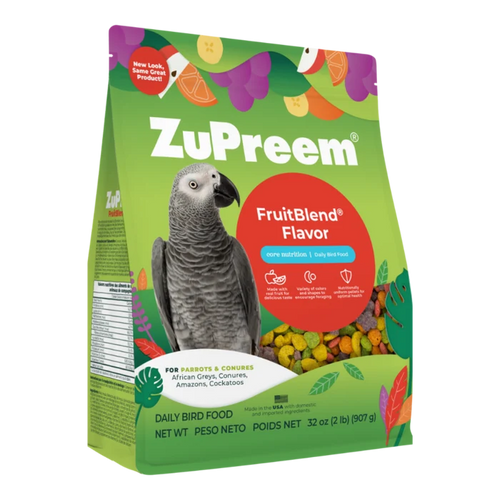 ZuPreem FruitBlend for Parrots & Conures (Medium to Large Birds)